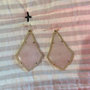 Kendra Scott Rose Quartz Alexandra Drops